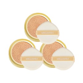 Miguhara All Day Whitening Ampoule Cushion Refill 15g No. 21 x3 / 미구하라 올데이 화이트닝 앰플쿠션 리필 15g 21호 x3