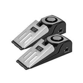 ThreeH Door Stopper Alarm 2 Pack 120dB Loud Portable Wedge Entrance Alert Safety Tools for Home Security House Apartment Hotel Travel