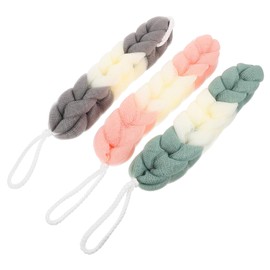 Outanaya 3pcs Bathing Skin Scrubber Long Body Loofahs Exfoliating Sponges African Bath Sponge for Shower Bath