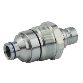 JEENDA Hydraulic Male Flat Face Quick Coupler 7246799 AT406474 Compatible with John Deere 318E 319E 320E 323E Bobcat 753 763 773 863 864 883 A220 A300 A770 S130 S150 S160 T140 T180 T190