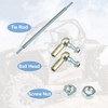 X AUTOHAUX 2pcs M8 240mm Steering Tie Rod for 50cc