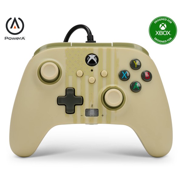 PowerA Enhanced Wired Controller for Xbox Series X|S - Desert Ops, Officially Licensed for Xbox