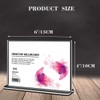 Acrylic Sign Holder,6X4/8.5X11/4X6 Inches Clear Plastic T-Shaped Desktop Display Paper