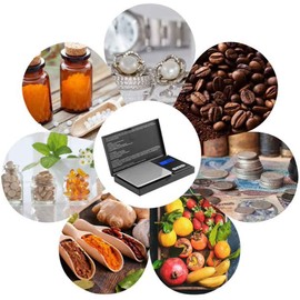 Digital Food Kitchen Scale Upgraded, 1000g/0.1g High Accuracy Mini Pocket Scale Measures in Grams and oz for Cooking, Baking, Jewelry, Tare Function, LCD Display