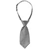 Elerevyo Women's Cute Uniform Necktie, Pre-tied Knot, Striped Short Necktie,