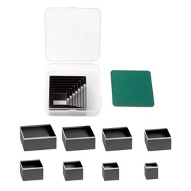 8 Shape Style Rectangle Hole Punch Leather Punch Tool,Leather Hole Punch for DIY Craft 8 Sizes 20 25 30 35 40 45 50 55mm Punching Die Set