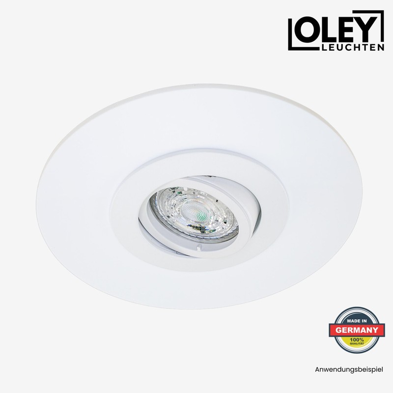 Compensation panel for recessed spotlights, diameter 15 cm, with spring