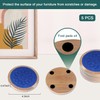 EDEGG Wood Coasters for Drinks, Absorbent Coaster Sets of 5,