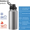 Hisemy - 950ML Termo， Termo de Acero Inoxidable sin BPA，Termo
