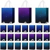 Locmeo 24 Pcs Starry Sky Party Favor Bags with Handles