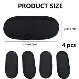 2 Pairs Shoulder Strap, Straps Pads, Straps For Bags, Universal Replacement Shoulder Pad,Comfortable Cushion For Backpacks,Luggage,Guitar,Camera Bags,Black
