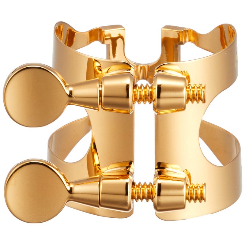 Harrison Hearts Alto Saxophone Ligature A3 Gold Plated (Gold Plated)