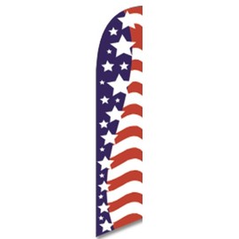 American Glory USA Feather Banner Flag, Replacement Flag Only
