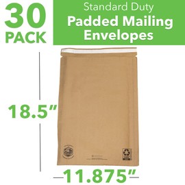 CURBY 100% Curbside Recyclable Mailer, 11.875" x 18.5", 30-Pack,99299