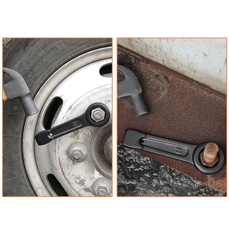 LEPEVNEY Slogging Box End Striking Ring Wrench Metric Slugging Flat