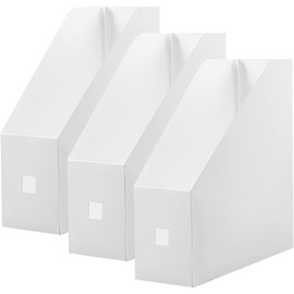 Organizador De Documentos De Escritorio Con Caja De Almacenamiento Plástica Y Revistero Vertical Para Oficina Soporte De Libros Con Gran Capacidad 10.62X9.44X3.54In