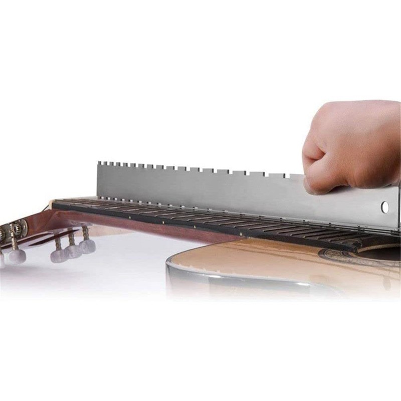 Guitar Neck Notched Straight Edge Luthiers Tool with String Action