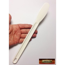 Morezmore M00457 1pc Best Nylon Must Have Kitchen Spatula 11-1/2" Bar Maid CR-926 Sandwich Spreader - Pancake Flipper - Bread Knife - Frying Stirrer - Jar Cleanup Tool QC1