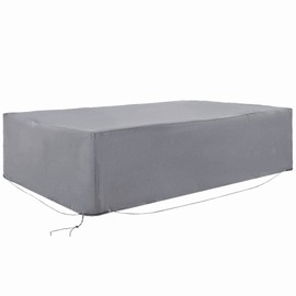 CHARMMA 97" x 65" x 26" Heavy Duty Outdoor Sectional Sofa Cover, Waterproof Patio Furniture Cover for Weather Protection, Gray
