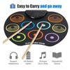 Electronic Drum Set Portable Easy to Play Roll Up Drum