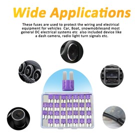 30PCS Micro 2 Blade Fuse ATR/APT Micro2 Fuse ATR/APT Blade Fuse Kit for Car Boat Truck SUV Automotive Replacement Fuses (10A) (35A)