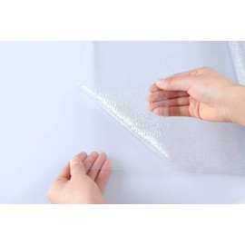 RockRose Privacy Window Film Raindrop Window Cling 3D Decorative Stained Glass Window Vinyl Static Cling Non-Adhesive Window Decals for Home or Office 23.6" x 78.7"