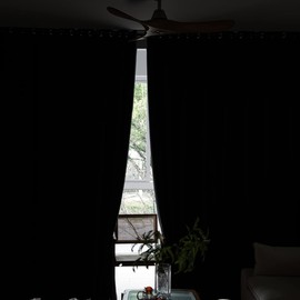MOONVAN MOONVAN Windows Black Blackout Curtains 63 inches Long 2 Panels Set Grommet Blackout Drapes Energy Saving Noise Reducing Thermal Insulated for Bedroom Living Room Nursery