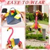 Lyreh 4pcs Flamingo Yard Outfits & Hats, Porch Flamingo Costume