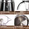DITOSH Electric Moka Pot 6 Cup 300ml Plastic Transparent Stovetop
