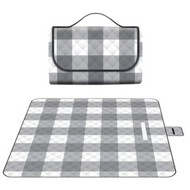 Picnic Blanket 200 x 200 cm Large Beach Blanket Large Waterproof Camping Blanket Outdoor Foldable Hiking Blanket With Handle Machine Washable for Camping Park Garden Beach Hiking and Family Fun