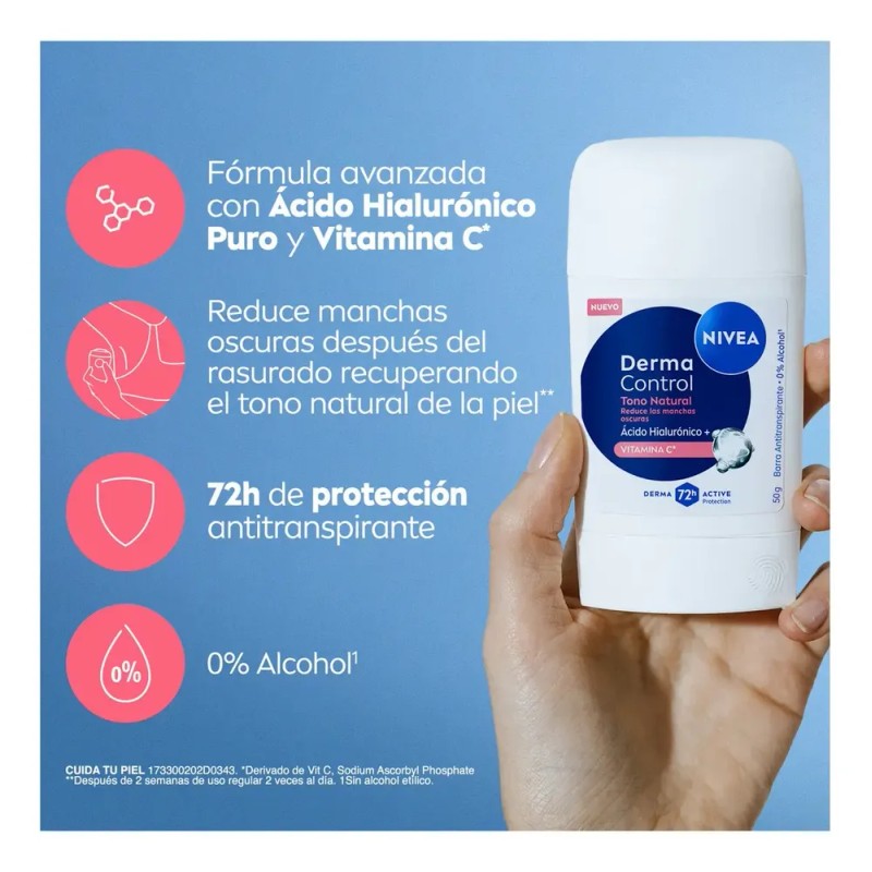 Desodorante Nivea Tono Natural Derma Control 50g