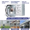 Hiorucet 58034 Attic Fan Adjustable Thermostat, Attic Fan Thermostat Control
