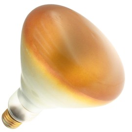 Industrial Performance 120BR40/A 130V, 120 Watt, BR40, Medium Screw (E26) Base, Transparent Amber Flood Light Bulb (1 Bulb)