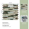 10 Sheet Thick Peel and Stick Kitchen Backsplash Tiles,3D Waterproof
