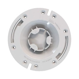 Oatey 3 in. PVC Closet Flange with Plastic Ring and Test Cap, White