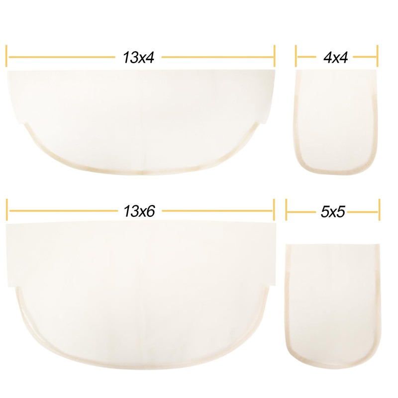 BEEOS 5x5 Transparent Lace for Wig Making, 5 Pieces Lace
