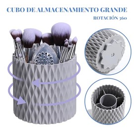 Brochas de Maquillaje Profesional 25 Piezas kit,Con 1 Soporte Para Brochas De Maquillaje,5 Puff Set Y 18 Piezas Brochas,Set de brochas cosméticas mult