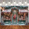 Christmas Photography Background Candy Store Lollipops Xmas Tree Gift Family