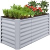 Best Choice Products 4x2x2ft Outdoor Metal Raised Garden Bed, Deep