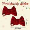 Christmas Red Hair Bows Clips for Kids Girls Xmas Christmas