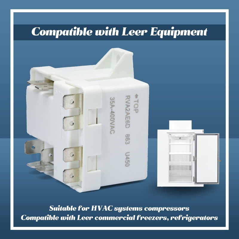 Esttlamer 1394121 HVAC Systems Relay Compatible with Leer Freezers and