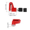 QWORK Motorcycle Bike Anti-Theft Wheel Disc Brake Lock, 2 Pack