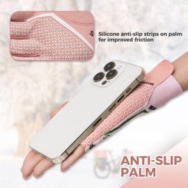 ROCKBROS Cycling Gloves Women Summer, Fingerless Mountain Bike Gloves Breathable Non-slip, Sports Gloves for Running, Cycling, MTB and Fitness