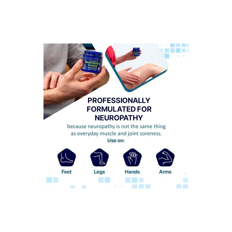 Crema Para Aliviar La Neuropatía, Extra Fuerte Para Los Pies