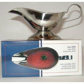 Kitchencookshop Stainless Steel Gravy Boat 4052, 11x6cm 4cm Deep