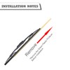 HODEE (Pack of 2) Rear Wiper Blade Set Replacement for