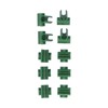 100Pcs Gardening Fixed Cross Clip Plastic Plant Buckle Clamp Clip