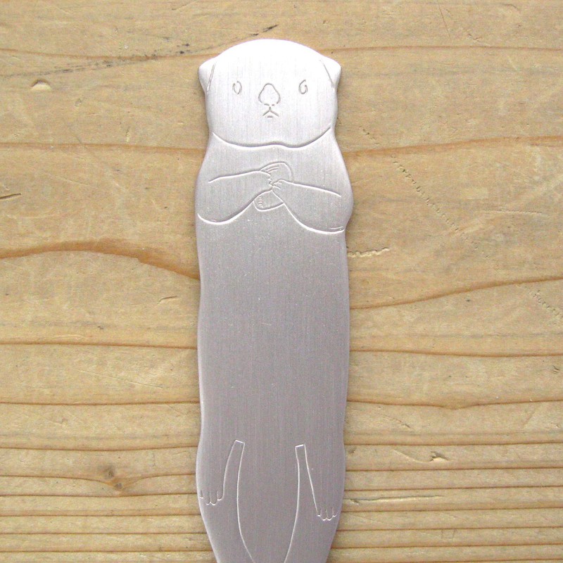 Katsurika Shoji PS-5420 Aluminum Ice Spoon, Sea Otter, Silver