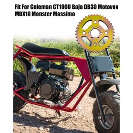 40T High Speed Rear Chain 6 Hole Sprocket # 40 41 420 Fit for Coleman CT100U CC100X Baja Doodle Bug Motovox MBX10 Oryxearth FPR Monster Mega Moto Massimo Mini Bike