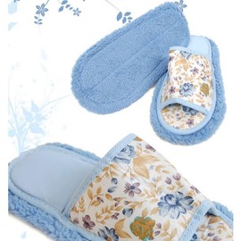 Floral Mop Cleaning Slippers for Home (1 Pair) Slippers 5ea